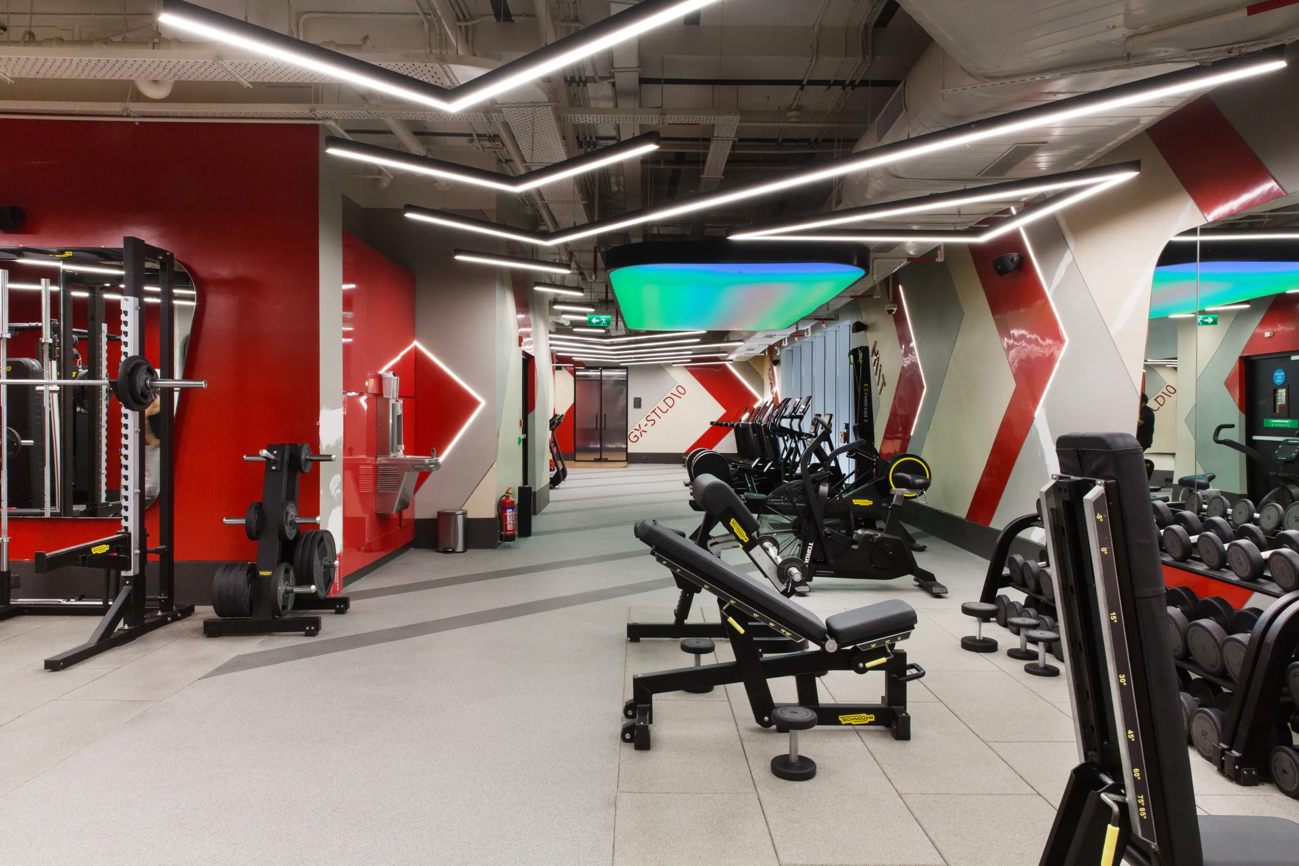 Training floor at DLF THRIVE Gurugram